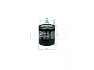 KNECHT OC 52 alyvos filtras 
 Techninės priežiūros dalys -> Techninės priežiūros intervalai
15208AA000, 420337000, 420337110