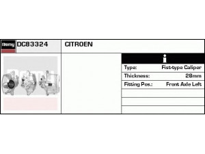 DELCO REMY DC83324 stabdžių apkaba 
 Stabdžių sistema -> Stabdžių matuoklis -> Stabdžių matuoklio montavimas
4400L8