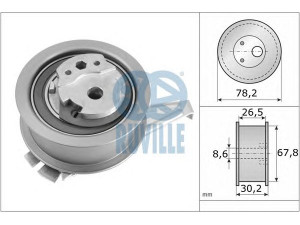 RUVILLE 56390 įtempiklio skriemulys, paskirstymo diržas 
 Techninės priežiūros dalys -> Papildomas remontas
04L 109 243 B, 04L 109 243 C