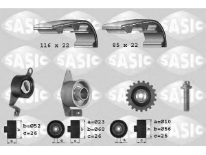 SASIC 1756011 paskirstymo diržo komplektas 
 Techninės priežiūros dalys -> Papildomas remontas
1110999