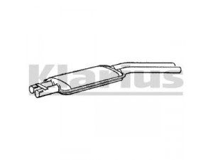 KLARIUS MZ62W vidurinis duslintuvas 
 Išmetimo sistema -> Duslintuvas
1074901015, 1074904521