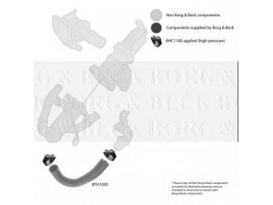 BORG & BECK BTH1005 kompresoriaus padavimo žarna 
 Išmetimo sistema -> Turbokompresorius
55184653