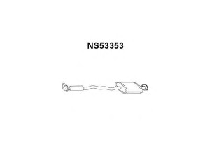 VENEPORTE NS53353 priekinis duslintuvas 
 Išmetimo sistema -> Duslintuvas
20020D5610, 20020Q9015