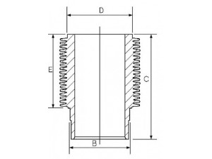 GOETZE ENGINE 14-000310-00 cilindro įvorė