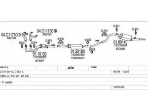 MTS C010306007471 išmetimo sistema 
 Išmetimo sistema -> Išmetimo sistema, visa