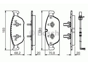 BOSCH 0 986 TB3 178 stabdžių trinkelių rinkinys, diskinis stabdys 
 Techninės priežiūros dalys -> Papildomas remontas
4H0 698 151 D, 4H0 698 151 G