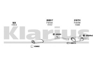KLARIUS 630719E išmetimo sistema