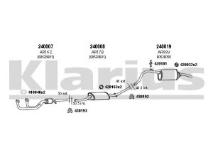 KLARIUS 030059E išmetimo sistema 
 Išmetimo sistema -> Išmetimo sistema, visa