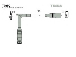 TESLA T805C uždegimo laido komplektas 
 Kibirkšties / kaitinamasis uždegimas -> Uždegimo laidai/jungtys