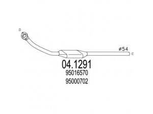 MTS 04.1291 katalizatoriaus keitiklis 
 Išmetimo sistema -> Katalizatoriaus keitiklis
95000702, 95016570