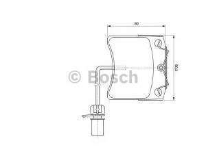 BOSCH 0 986 424 673 stabdžių trinkelių rinkinys, diskinis stabdys
7D0 698 151 C
