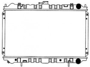 SAKURA  Automotive 1341-0255 radiatorius, variklio aušinimas