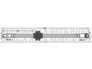 BORG & BECK BBH7672 stabdžių žarnelė 
 Stabdžių sistema -> Stabdžių žarnelės
462100006R