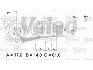 VALEO 437326 kintamosios srovės generatorius
7700053184