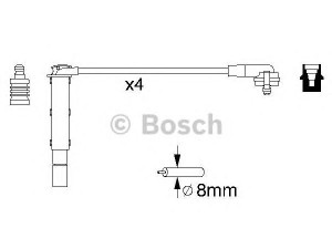 BOSCH 0 986 356 849 uždegimo laido komplektas 
 Kibirkšties / kaitinamasis uždegimas -> Uždegimo laidai/jungtys