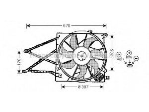AVA QUALITY COOLING OL7524 ventiliatorius, radiatoriaus 
 Aušinimo sistema -> Oro aušinimas
1314453, 1314460, 1314542, 1314543