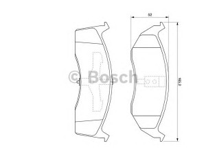 BOSCH 0 986 424 587 stabdžių trinkelių rinkinys, diskinis stabdys 
 Techninės priežiūros dalys -> Papildomas remontas