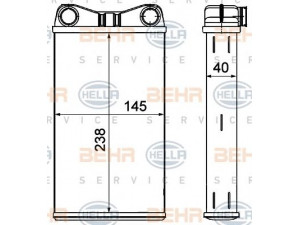 HELLA 8FH 351 000-541 šilumokaitis, salono šildymas 
 Šildymas / vėdinimas -> Šilumokaitis
8E1 820 031