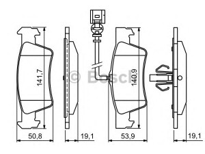 BOSCH 0 986 494 309 stabdžių trinkelių rinkinys, diskinis stabdys 
 Techninės priežiūros dalys -> Papildomas remontas
7H8 698 451, 7L6 698 451 C