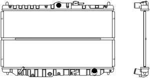 SAKURA  Automotive 1210-0114 radiatorius, variklio aušinimas