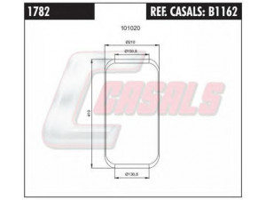 CASALS B1162 dėklas, pneumatinė pakaba
5000954176, 500324098, 500324098