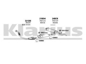KLARIUS 391252E išmetimo sistema 
 Išmetimo sistema -> Išmetimo sistema, visa