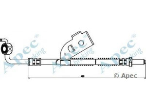 APEC braking HOS3013 stabdžių žarnelė 
 Stabdžių sistema -> Stabdžių žarnelės
6483797, 6510341, 6881658, 6941702