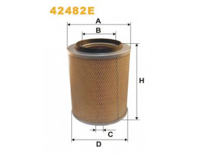 WIX FILTERS 42482E oro filtras
A47488, AF3488, 0020947304