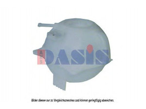 AKS DASIS 043010N išsiplėtimo bakelis, aušinimo skystis 
 Aušinimo sistema -> Radiatorius/alyvos aušintuvas -> Išsiplėtimo bakelis, variklio aušinimo skystis
6Q0121407, 6Q0121407A