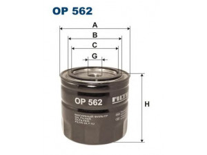 FILTRON OP562 alyvos filtras 
 Techninės priežiūros dalys -> Techninės priežiūros intervalai
OK12, 116090603000, 3549957, 1560125010