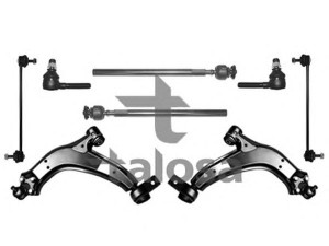 TALOSA 49-03697 pakabos komplektas 
 Ašies montavimas/vairavimo mechanizmas/ratai -> Valdymo svirtis/pasukamosios svirties sujungimas -> Vairo trauklės (valdymo svirtis, išilginis balansyras, diago