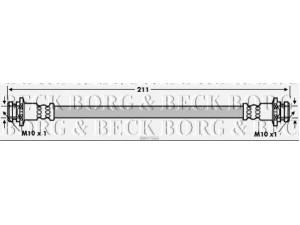 BORG & BECK BBH7666 stabdžių žarnelė 
 Stabdžių sistema -> Stabdžių žarnelės
46210-JG011