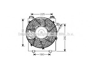 AVA QUALITY COOLING OL7518 ventiliatorius, radiatoriaus 
 Aušinimo sistema -> Oro aušinimas
1341332, 1341617, 6341151, 6341164