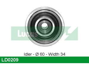 LUCAS ENGINE DRIVE LD0209 įtempiklio skriemulys, paskirstymo diržas