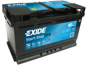 EXIDE EL800 starterio akumuliatorius; starterio akumuliatorius 
 Elektros įranga -> Akumuliatorius
28800-0R090, 51832154