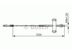 BOSCH 1 987 482 195 trosas, stovėjimo stabdys 
 Stabdžių sistema -> Valdymo svirtys/trosai
4060872, 4041993