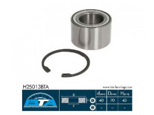 BTA H25013BTA rato guolio komplektas 
 Ašies montavimas/vairavimo mechanizmas/ratai -> Rato stebulė/montavimas -> Rato guolis
MB584790