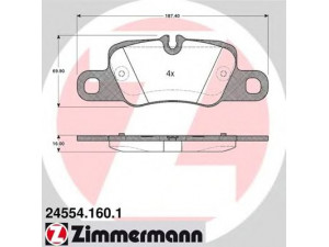 ZIMMERMANN 24554.160.1 stabdžių trinkelių rinkinys, diskinis stabdys 
 Techninės priežiūros dalys -> Papildomas remontas
970 352 947 03, 970 352 949 02