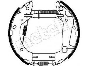 METELLI 51-0215 stabdžių trinkelių komplektas 
 Techninės priežiūros dalys -> Papildomas remontas