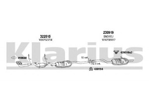 KLARIUS 060443E išmetimo sistema 
 Išmetimo sistema -> Išmetimo sistema, visa