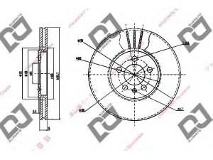 DJ PARTS BD1847 stabdžių diskas 
 Dviratė transporto priemonės -> Stabdžių sistema -> Stabdžių diskai / priedai
3A0615301A