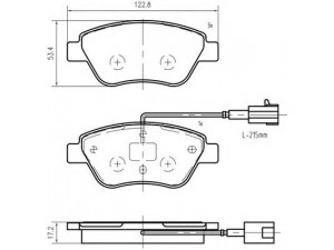 VEMA K401701 stabdžių trinkelių rinkinys, diskinis stabdys 
 Techninės priežiūros dalys -> Papildomas remontas
77362194, 77363942, 77363974, 77364393