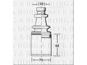 BORG & BECK BCB2547 gofruotoji membrana, kardaninis velenas 
 Ratų pavara -> Gofruotoji membrana
328769, 328769, 3287.69