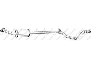 BOSAL 291-079 vidurinis duslintuvas 
 Išmetimo sistema -> Duslintuvas
1717.EA, 1717.Q3, 1717.Z2