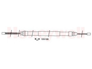 BENDIX 432158B trosas, stovėjimo stabdys 
 Stabdžių sistema -> Valdymo svirtys/trosai
6006000596, 7700307291