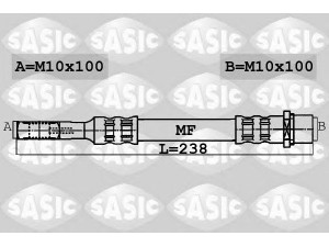 SASIC 6606202 stabdžių žarnelė 
 Stabdžių sistema -> Stabdžių žarnelės
7H0611776, 7H0611776B, 7H0611776C
