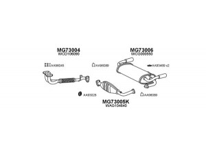 VENEPORTE 730008 išmetimo sistema 
 Išmetimo sistema -> Išmetimo sistema, visa
