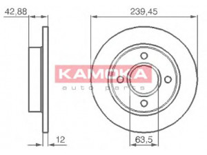 KAMOKA 1031690 stabdžių diskas 
 Stabdžių sistema -> Diskinis stabdys -> Stabdžių diskas
1019598, 1112542, 1E03-33-251, 1E03-33-251A