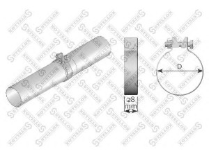 STELLOX 82-01088-SX vamzdžių sujungimas, išmetimo sistema
1629093, 20743152, 3944558