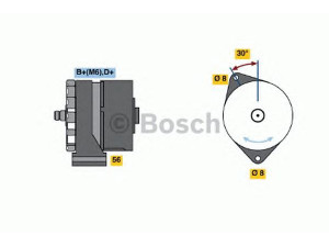BOSCH 0 120 489 030 kintamosios srovės generatorius